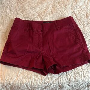 J. Crew Women's Deep Red Shorts
